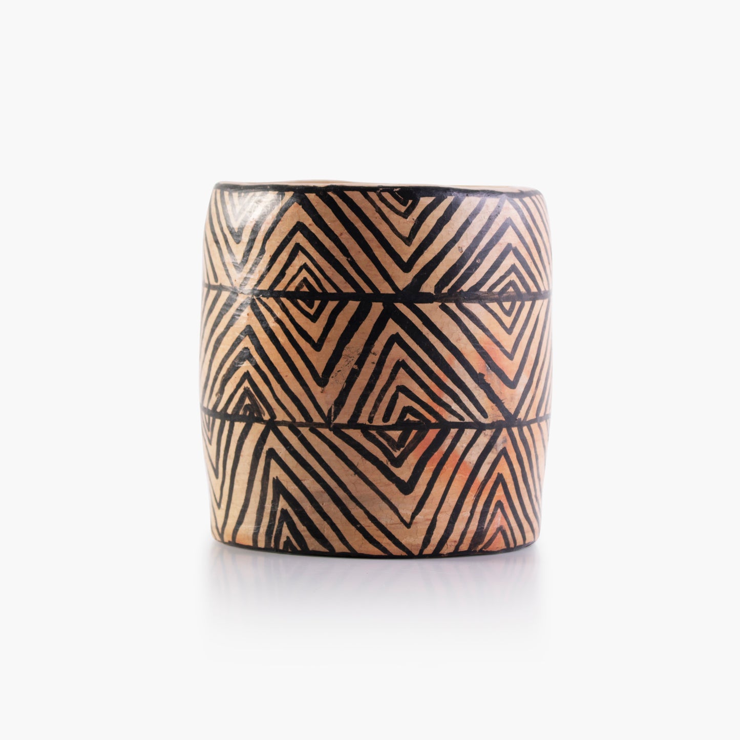 Black and nude natural terracotta Planter - Medium