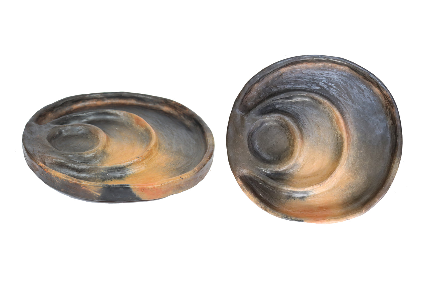 Rwached Black Pottery Plate – Handmade in Tunisia | Fossini Handcrafted