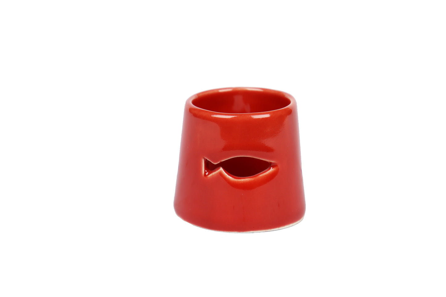 Set of 4 ceramic Napkin Ring – Red Fish | Handmade in Nabeul