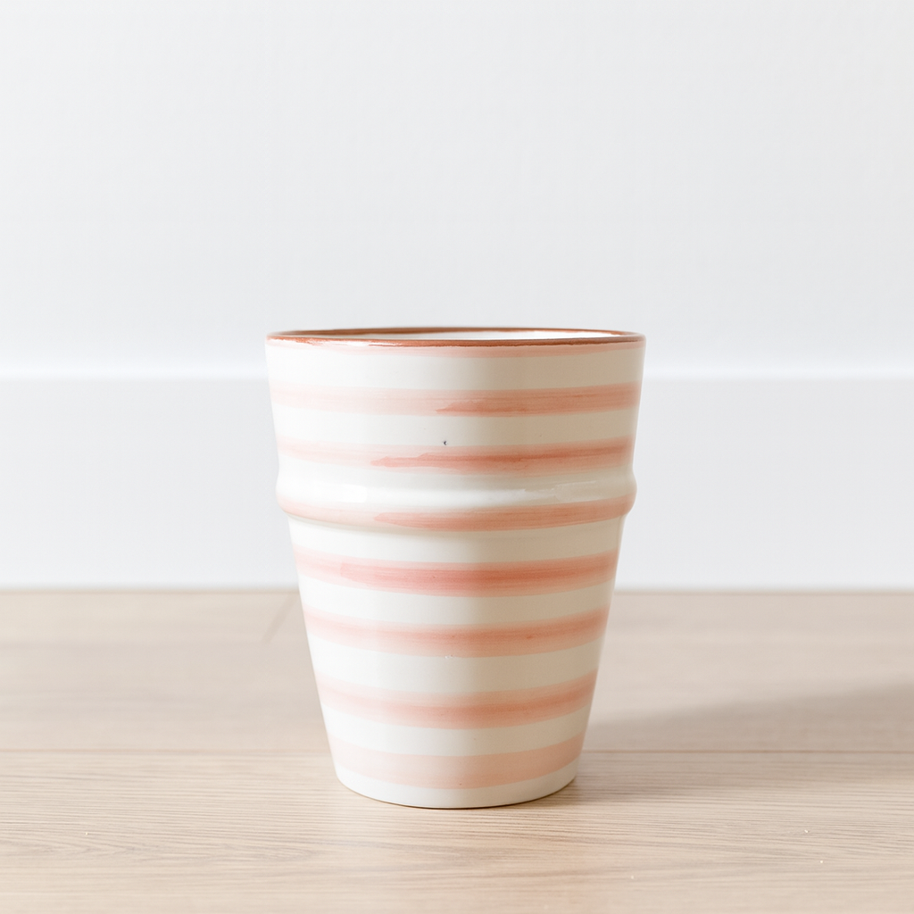 Handmade Espresso Cup with Gold Detailing