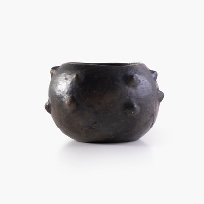 Handmade black terracotta bowl