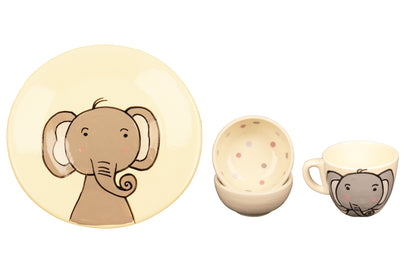 Kids Ceramic Set – 5 Pieces Elephant or Giraffe | Fossini Handcrafted