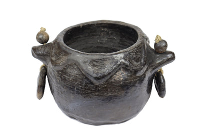 Sejnane Black Pottery Jar – Handmade UNESCO Craft | Fossini Handcrafted