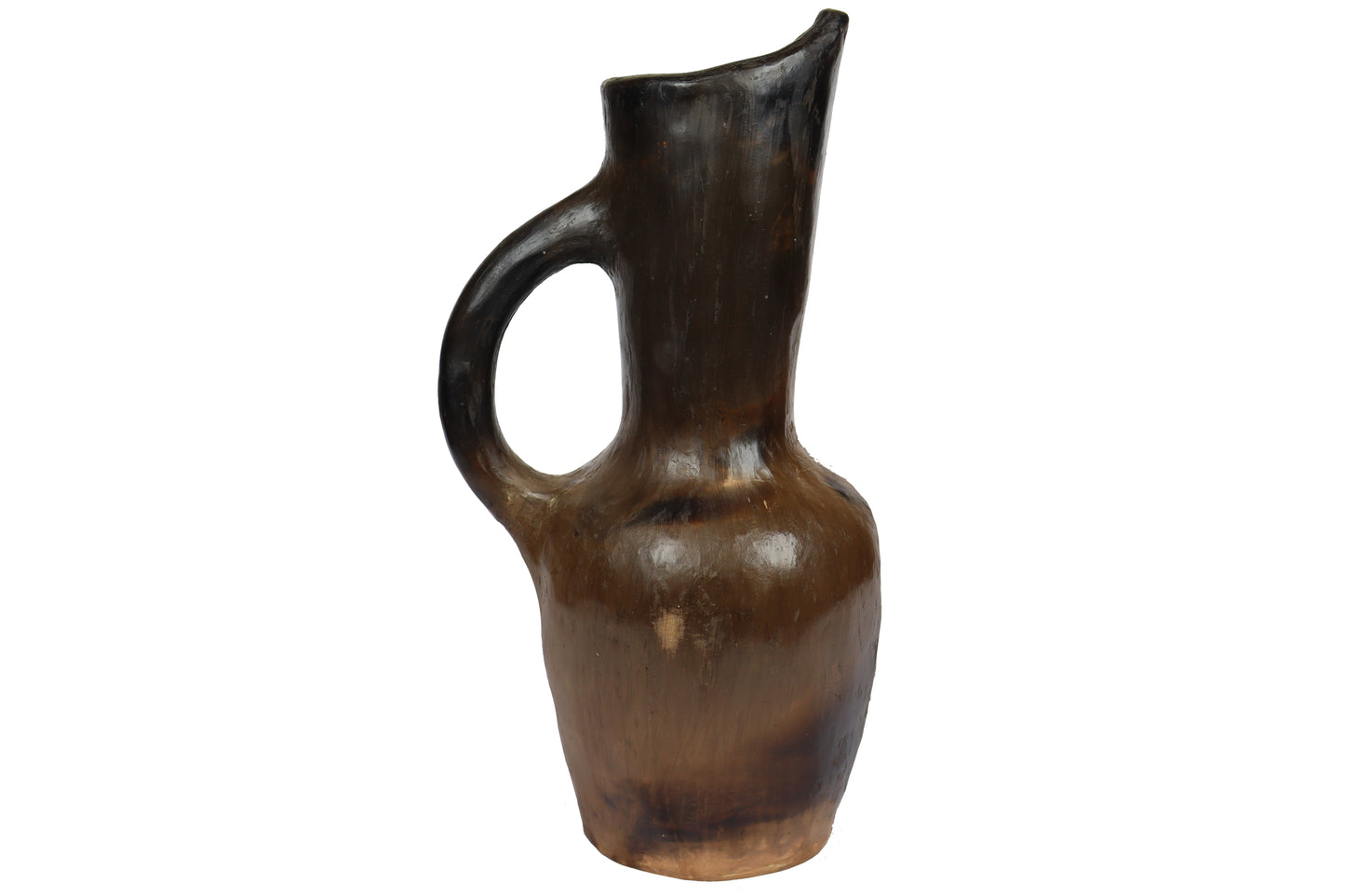 Rwached Black Pottery Pitcher – Handcrafted Tunisian Art