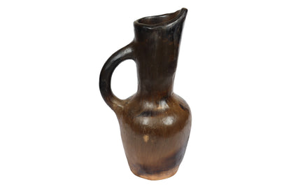 Rwached Black Pottery Pitcher – Handcrafted Tunisian Art