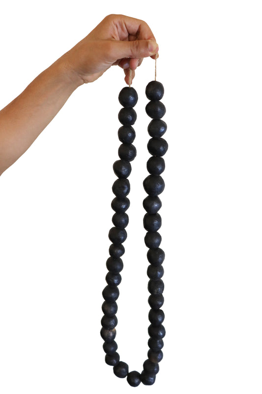 Sejnane Black Pottery Decorative Garland – UNESCO Tunisian Craft | Fossini Handcrafted