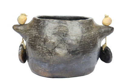 Sejnane Black Pottery Jar – Handmade UNESCO Craft | Fossini Handcrafted