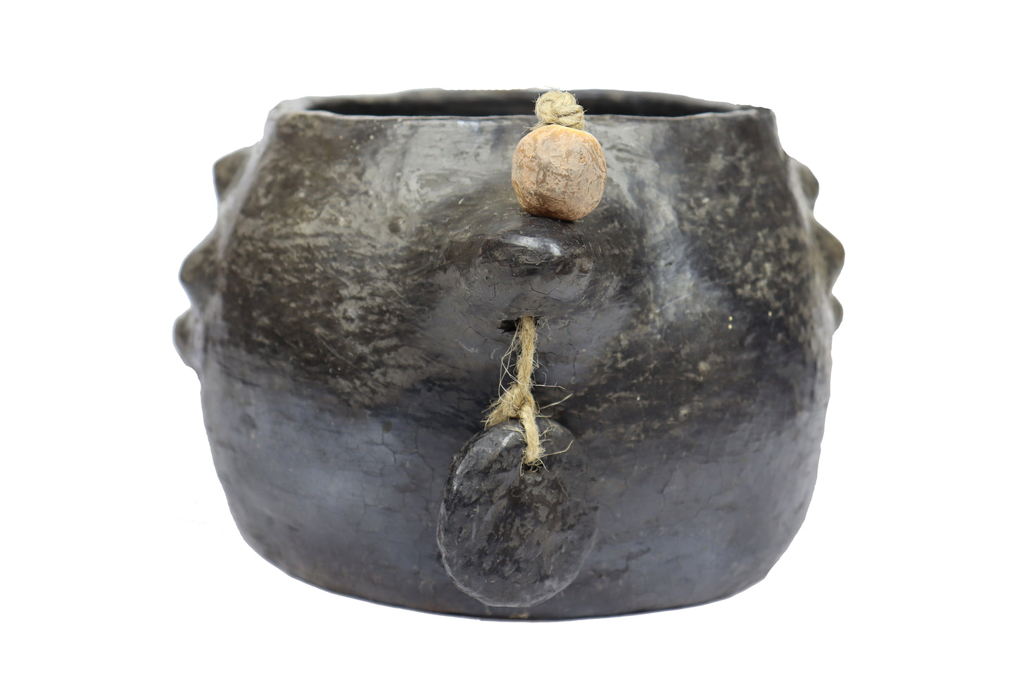 Sejnane Black Pottery Jar – Handmade UNESCO Craft | Fossini Handcrafted