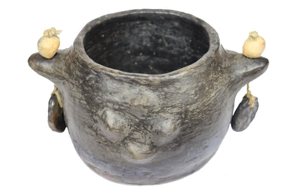 Sejnane Black Pottery Jar – Handmade UNESCO Craft | Fossini Handcrafted