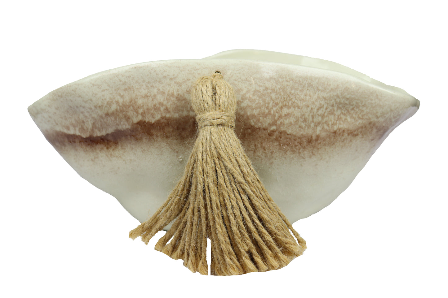 Handmade Ceramic Salad Bowl – Irregular Shape with Tassel – 5 Colors – Food Safe | Fossini Handcrafted