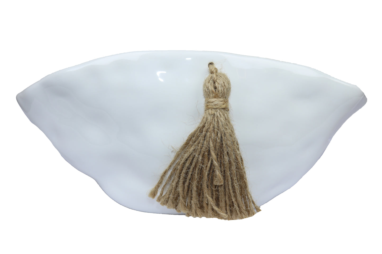 Handmade Ceramic Salad Bowl – Irregular Shape with Tassel – 5 Colors – Food Safe | Fossini Handcrafted