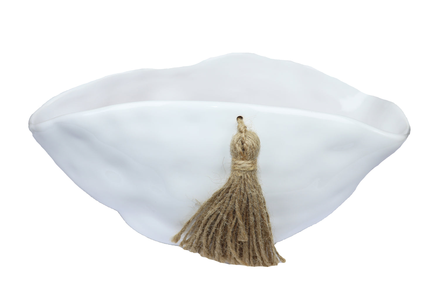 Handmade Ceramic Salad Bowl – Irregular Shape with Tassel – 5 Colors – Food Safe | Fossini Handcrafted