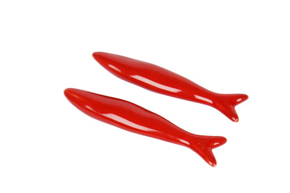 Ceramic Knife Holder – Red Fish | Handmade in Nabeul