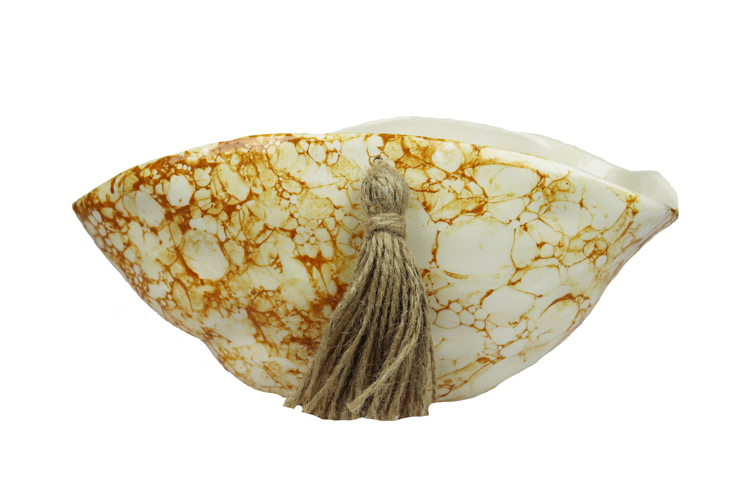 Handmade Ceramic Salad Bowl – Irregular Shape with Tassel – 5 Colors – Food Safe | Fossini Handcrafted